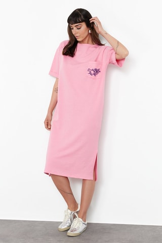 Vestido t-shirt - Rosa