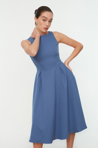Robe midi Bleu marine
