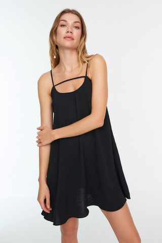 Vestido trapézio Preto