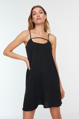 Vestido trapézio Preto