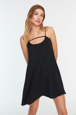 Vestido trapézio Preto