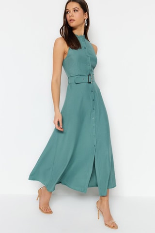 Vestido midi Menta