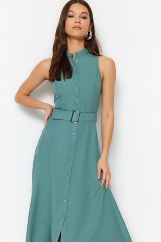 Vestido midi Menta