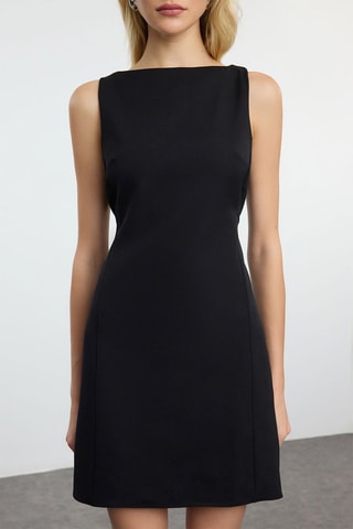 Vestido trapézio - Azul-marinho