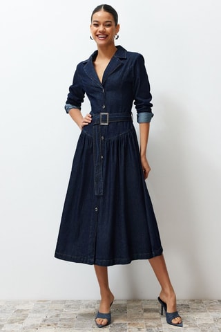 Vestido comprido - Azul