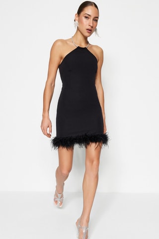 Vestido justo Preto