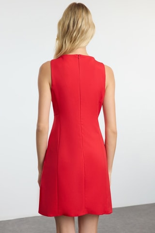 Vestido direito - Vermelho