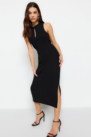 Vestido justo Preto