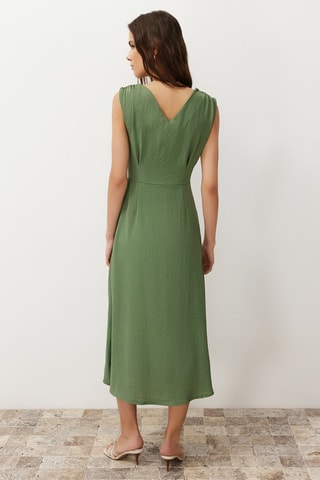 Vestido-camisa - Caqui