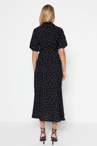 Vestido-camisa Preto