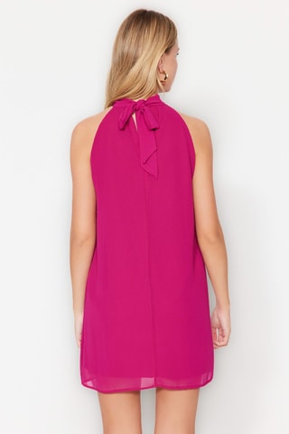 Vestido trapézio Fúcsia