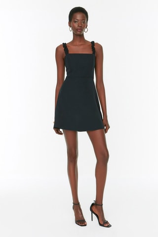 Vestido estilo patinadora Preto