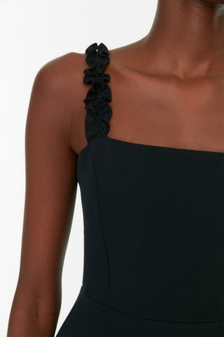 Vestido estilo patinadora Preto