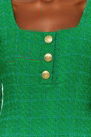 Vestido direito Verde