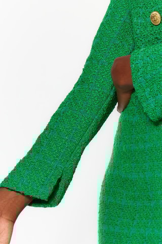 Vestido direito Verde