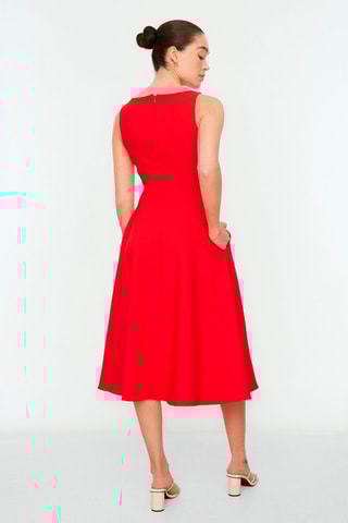 Vestido direito Vermelho