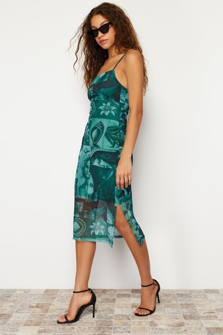 Vestido justo - Verde