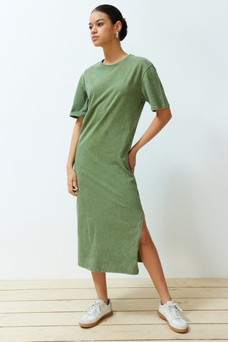Robe t-shirt - Vert