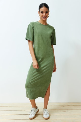Robe t-shirt - Vert
