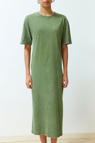 Robe t-shirt - Vert
