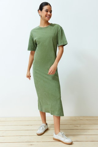 Robe t-shirt - Vert