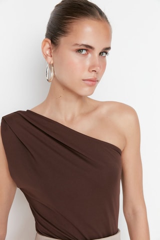 Body asymétrique Marron