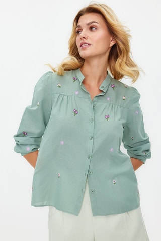Camisa regular - Verde