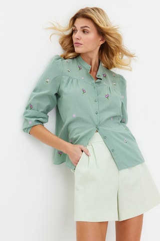 Camisa regular - Verde