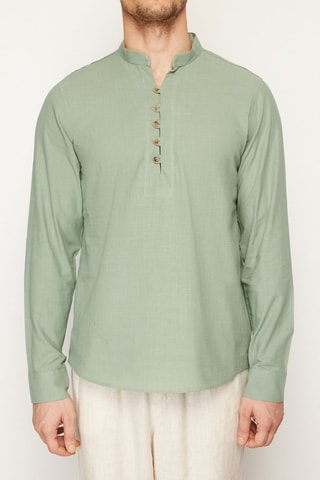 Camisa slim - Caqui