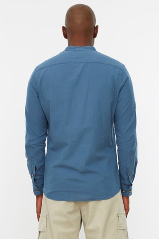 Camisa slim - Azul