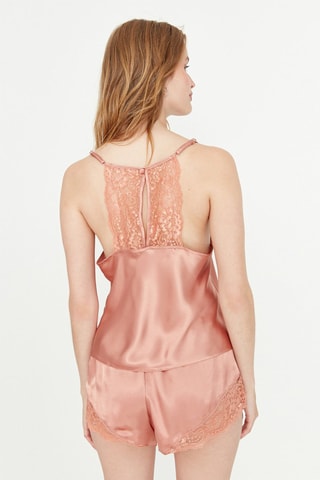Camisola de interior e calções Salmão