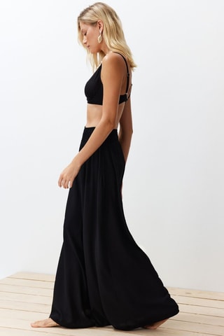 Pantalon taille haute - Noir