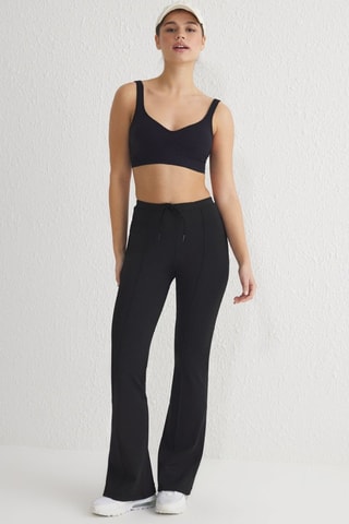 Pantalon taille haute - Noir