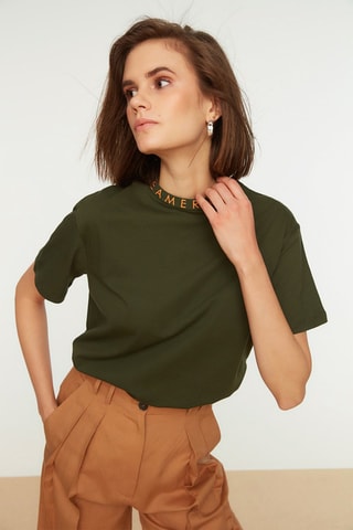 T-shirt Vert foncé 