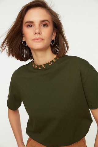 T-shirt Vert foncé 