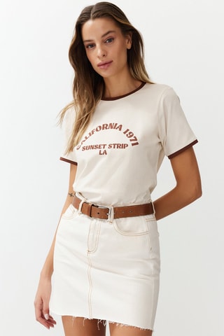T-shirt - Beige