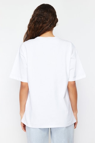 T-shirt oversize - Blanc