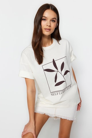 T-shirt wide - Ecru