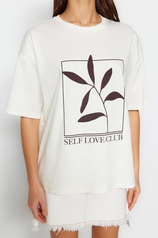 T-shirt wide - Ecru