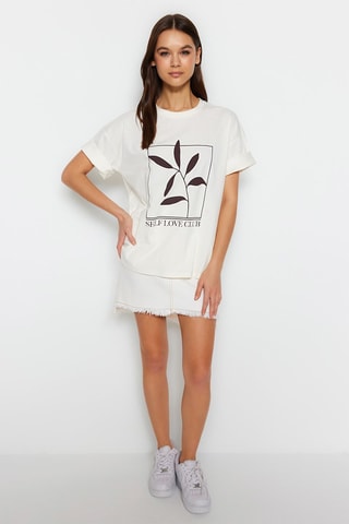 T-shirt wide - Ecru