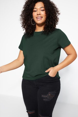 T-shirt regular - Verde-esmeralda