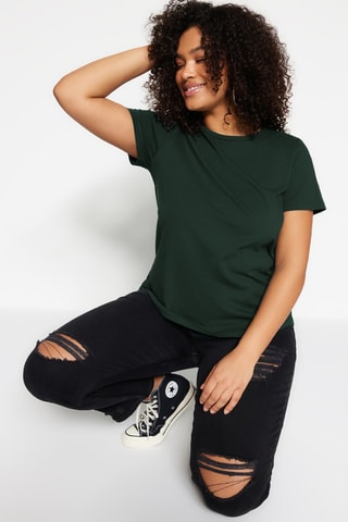 T-shirt regular - Verde-esmeralda