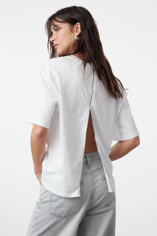 T-shirt relaxed - Blanc