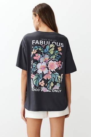 T-shirt oversize - Anthracite