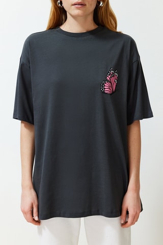 T-shirt oversize - Gris