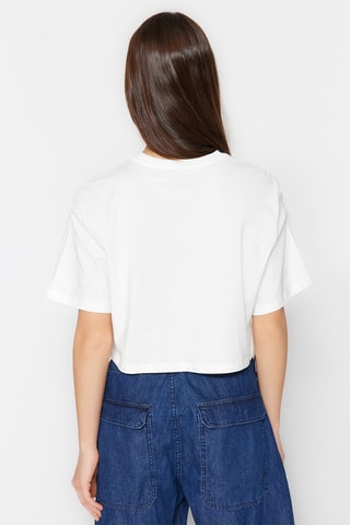 Crop top wide - Blanc