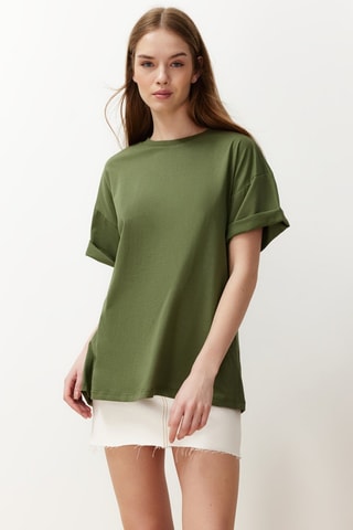 T-shirt oversize - Vert