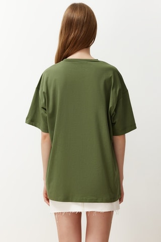 T-shirt oversize - Vert