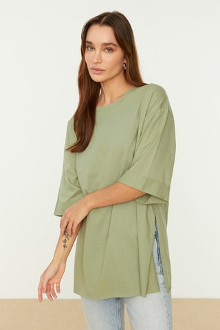 T-shirt oversize - Vert