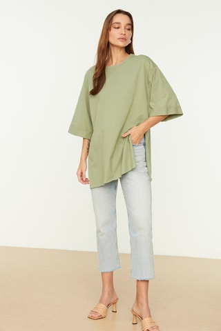 T-shirt oversize - Vert